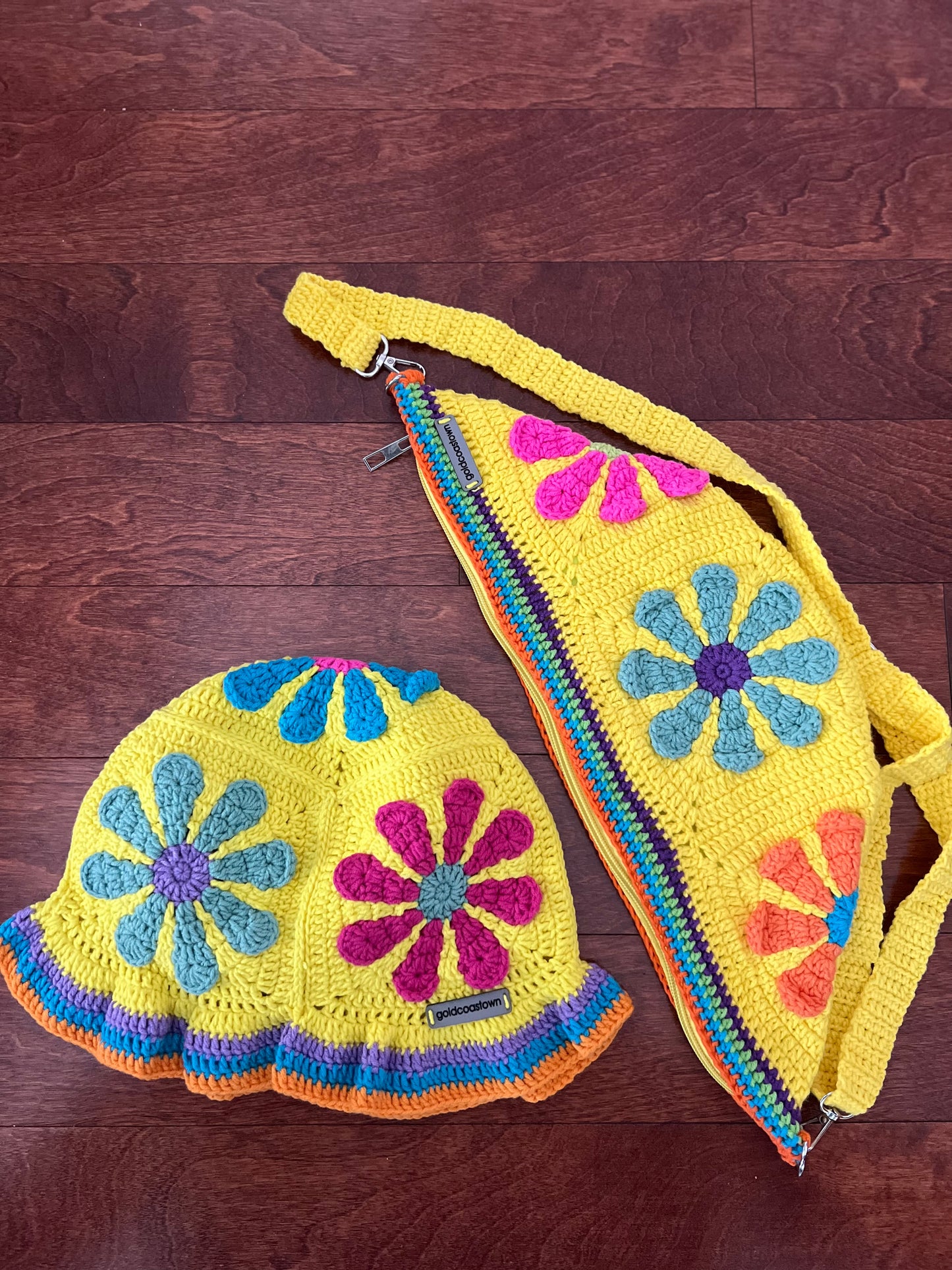 Crochet Hat and Fanny Pack (Both Hand Made)