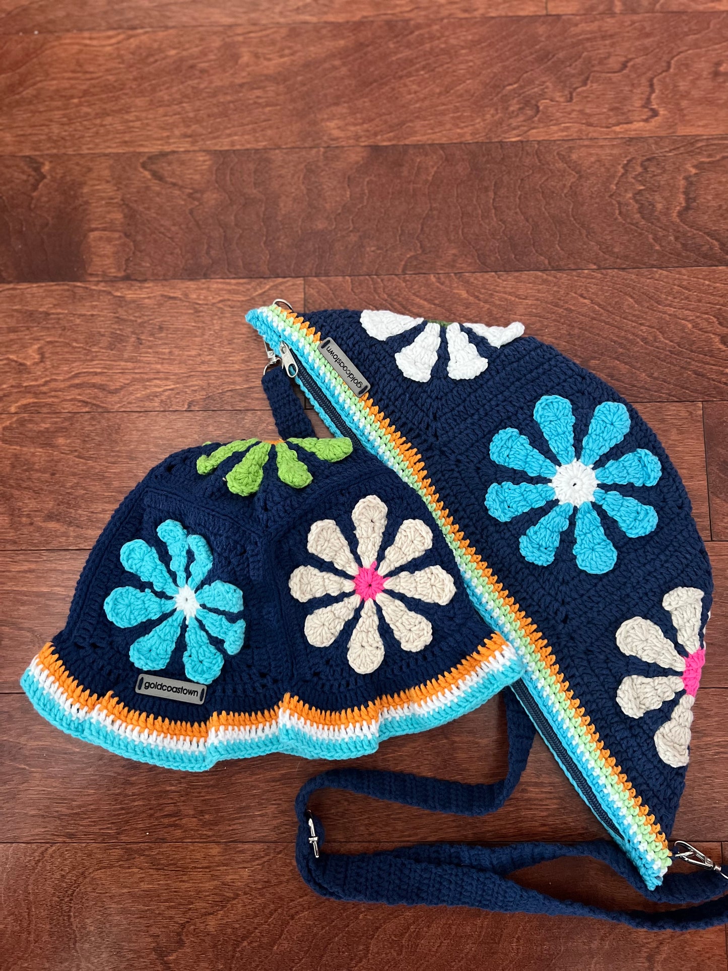 Crochet Hat and Fanny Pack (Both Hand Made)